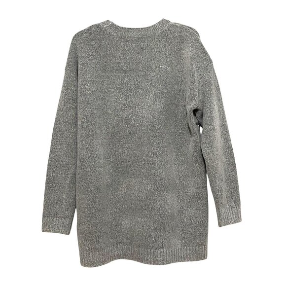 Philosophy Sparkly Stars Sweater Womens L Gray Celestial Patriotic USA Y2K - Picture 2 of 5